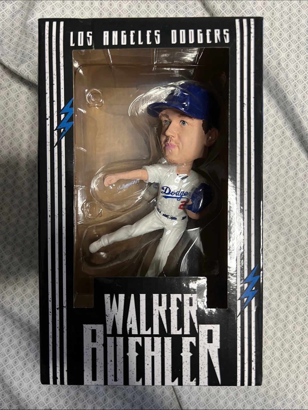 Walker Buehler Los Angeles Dodgers Bobblehead - White & Blue